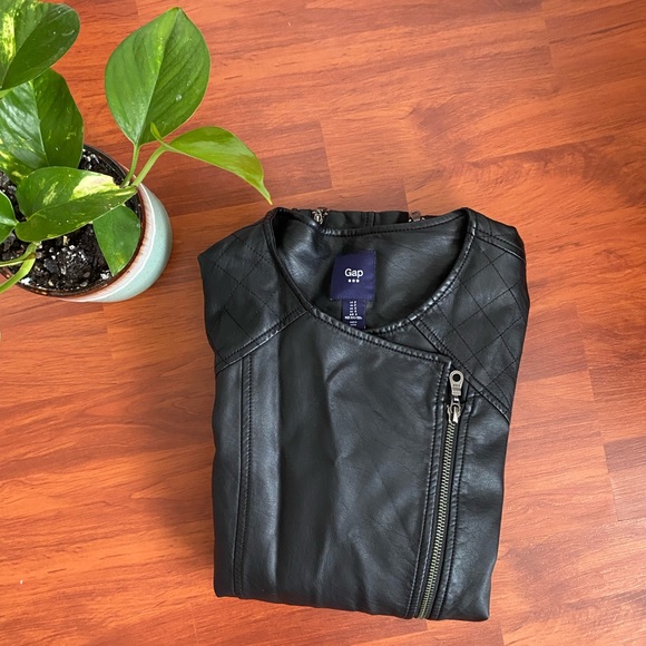 GAP LEATHER JACKET - Picture 2 of 6